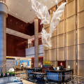 Custom hospitality hotel K9 gold crystal chandelier